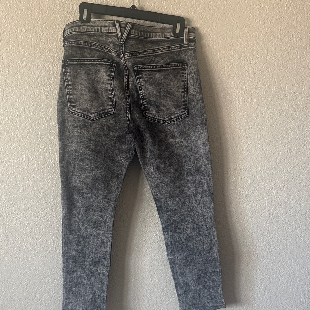 Veronica Beard Women's Acid-Wash Gray High-Rise Skinny Jeans - Picture 4 of 4